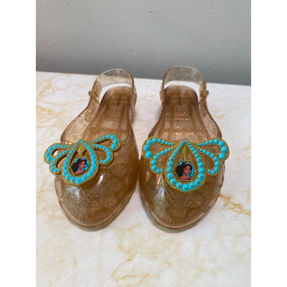 DISNEY Elena of Avalor Slippers Jellies Shoes Children's Rose Gold Heels 7"
